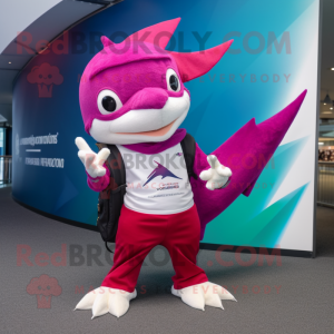 Magenta Swordfish mascotte...