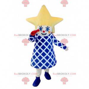 Little girl mascot with a star-shaped head. - Redbrokoly.com