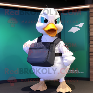 White Duck maskot kostume...