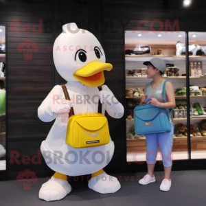 White Duck maskot kostume...