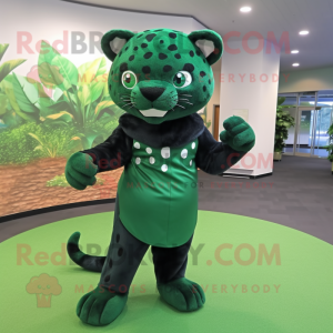 Skoggrønn Jaguar maskot...