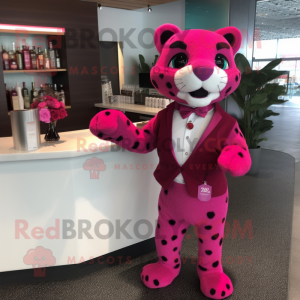 Magenta Jaguar maskot...