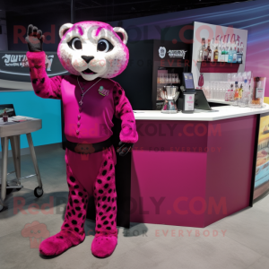 Magenta Jaguar maskot...