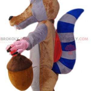 Mascotte de Scrat, le célèbre écureuil de l'Age de Glace. -