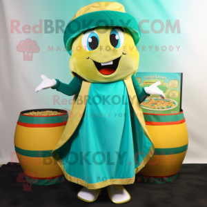 Teal Pot Of Gold maskot...