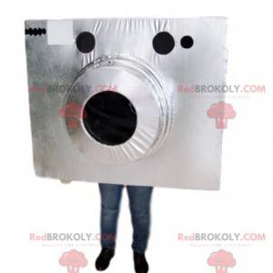 Zilveren fotografische camera mascotte - Redbrokoly.com
