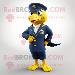 Navy Canary maskot kostume...