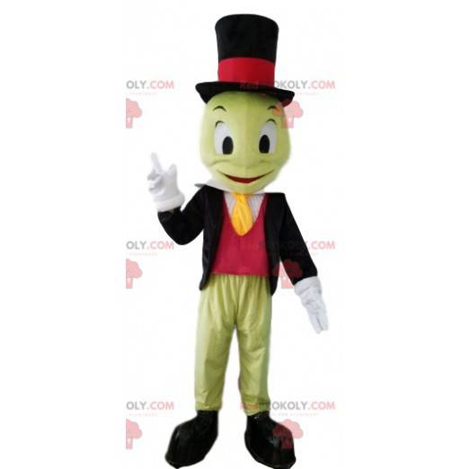 Mascotte di cricket, in giacca, cravatta e cappello -