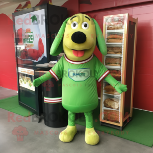 Green Hot Dogs mascotte...