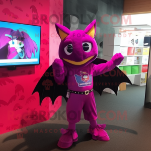 Magenta Bat mascotte...