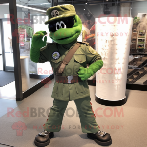 Grøn Marine Recon maskot...