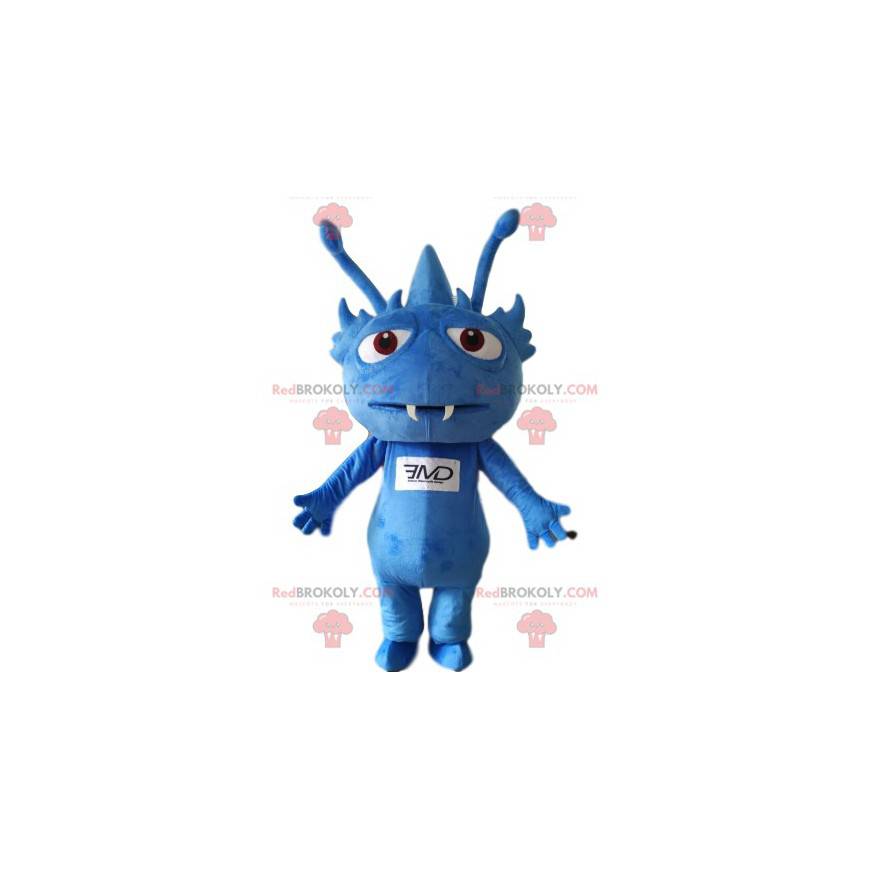 Mascot little blue alien with sharp teeth. - Redbrokoly.com Mascot little blue alien with sharp teeth. - Redbrokoly.com
