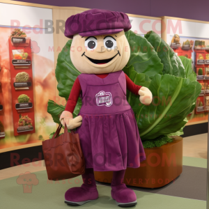 Maroon Cabbage mascotte...