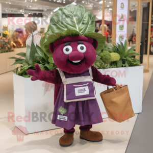 Maroon Cabbage mascotte...