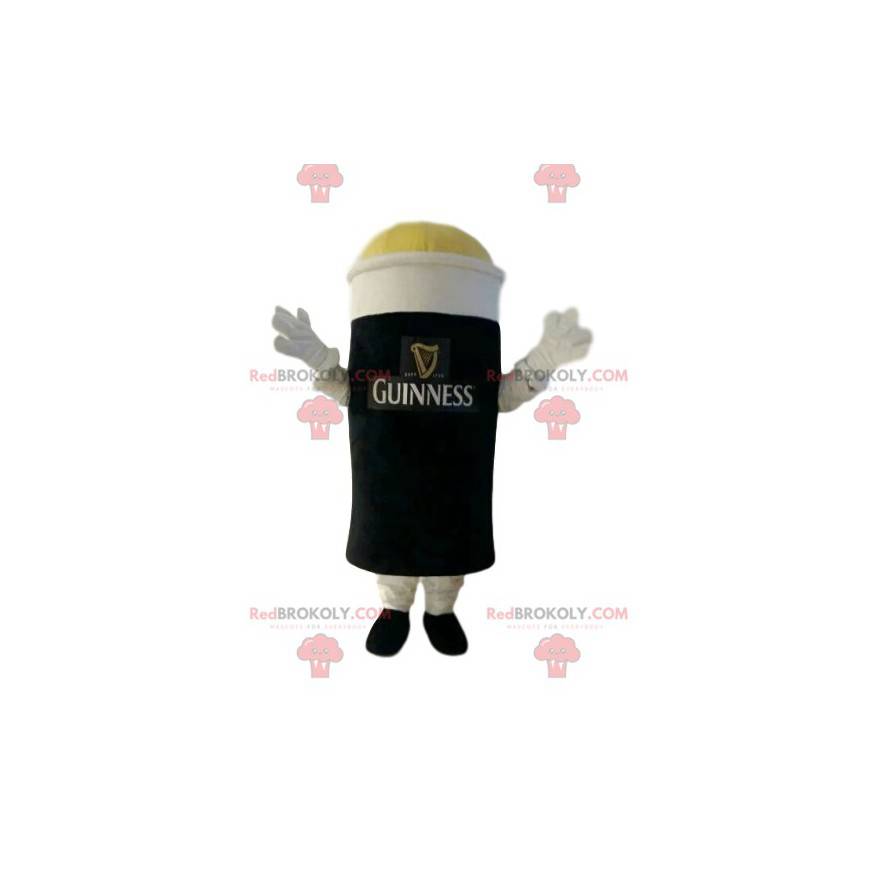 Mascot vaso de cerveza oscura. Traje de cerveza - Redbrokoly.com