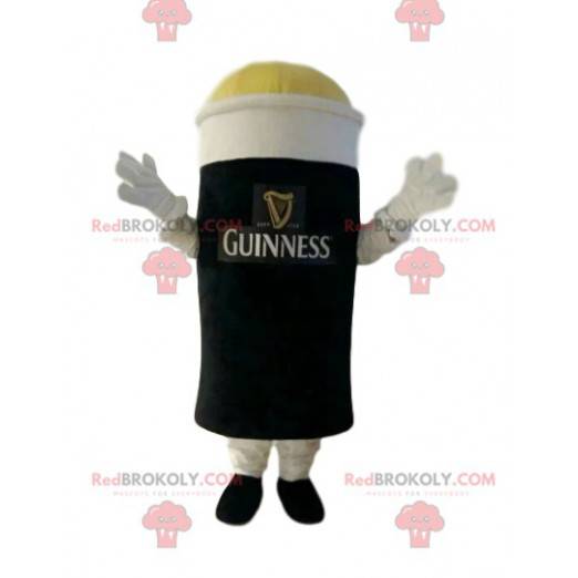 Mascot vaso de cerveza oscura. Traje de cerveza - Redbrokoly.com