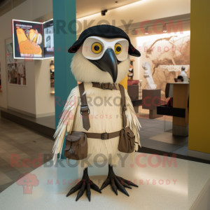Cream Crow mascotte kostuum...