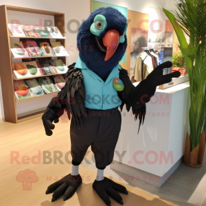 Czarna papuga w kostiumie...