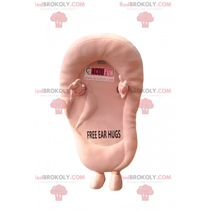 Giant pink ear mascot. Ear costume - Redbrokoly.com