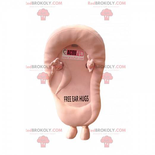 Giant pink ear mascot. Ear costume - Redbrokoly.com