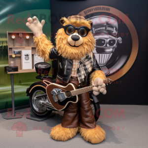 Tan Celtic Harp mascotte...