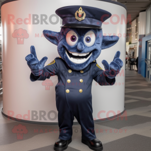 Navy Dæmon maskot kostume...