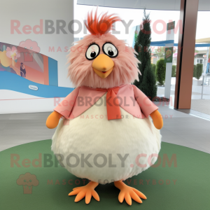 Peach Quail maskot drakt...