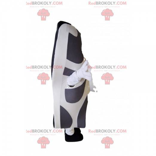 White and gray basketball mascot. Basketball suit -