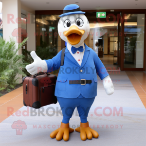 Blue Goose maskot kostume...