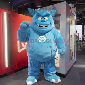 Sky Blue Ogre mascotte...