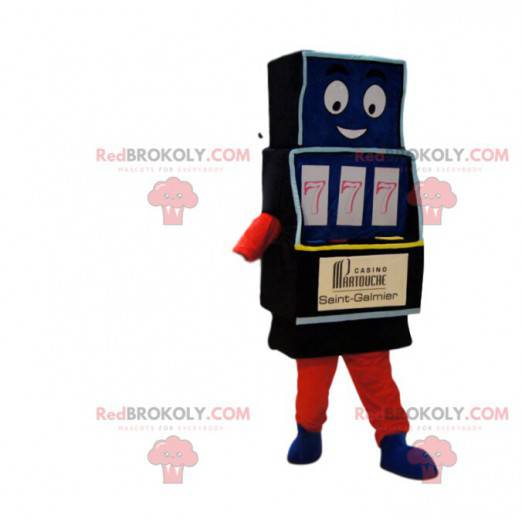 Divertente mascotte delle slot machine. Costume da slot machine