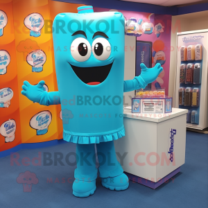 Cyan Candy Box maskot...