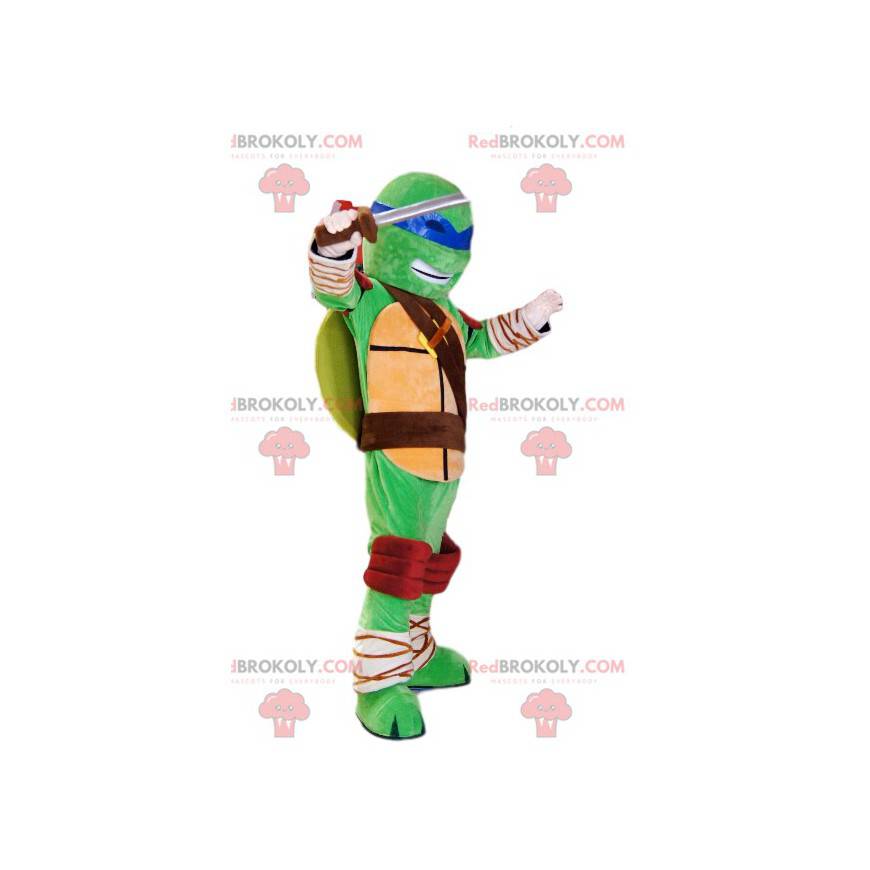 Mascote Leonardo, Tartarugas Ninja. Fantasia de leonardo -