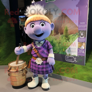 Lavendel sekkepipe maskot...