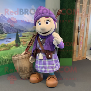 Lavendel doedelzak mascotte...