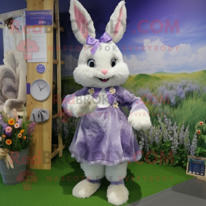 Lavendel kanin maskot...