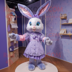 Lavendel kanin maskot...