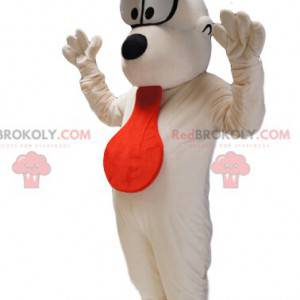 Maskot Odie, bílý pes v Garfieldu. - Redbrokoly.com