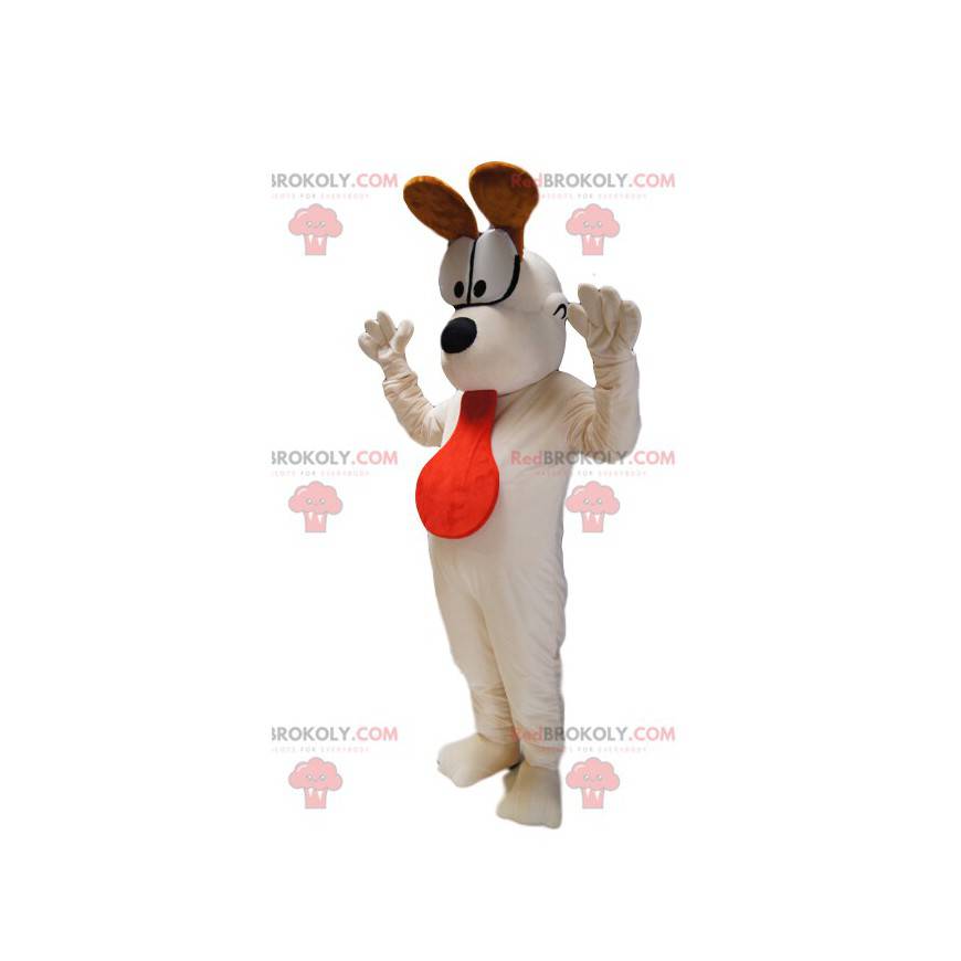 Mascot Odie, den hvide hund i Garfield. - Redbrokoly.com