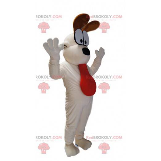 Mascote Odie, o cachorro branco em Garfield. - Redbrokoly.com
