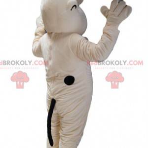 Mascot Odie, the white dog in Garfield. - Redbrokoly.com