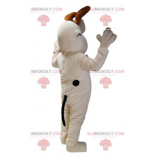 Maskot Odie, bílý pes v Garfieldu. - Redbrokoly.com