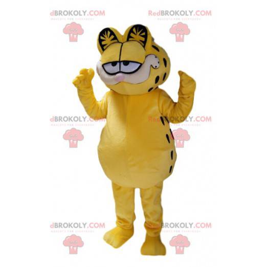 Mascote Garfield, o gato ganancioso do desenho animado -