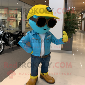 Turquoise Lemon mascotte...