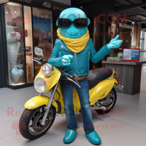 Turquoise Lemon mascotte...