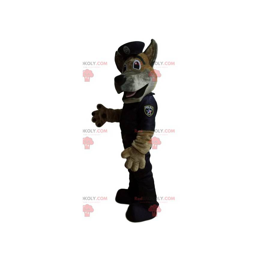 German Shepherd mascot dressed as a policeman. - Redbrokoly.com