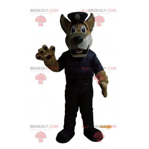 German Shepherd mascot dressed as a policeman. - Redbrokoly.com