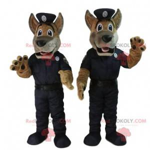 German Shepherd mascot dressed as a policeman. - Redbrokoly.com