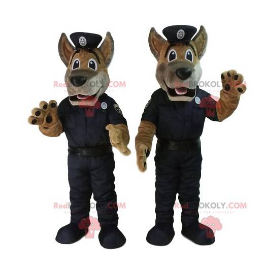German Shepherd mascot dressed as a policeman. - Redbrokoly.com