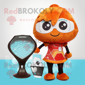 Rust Hourglass mascot costume character dressed with a One-Piece Swimsuit and Coin purses